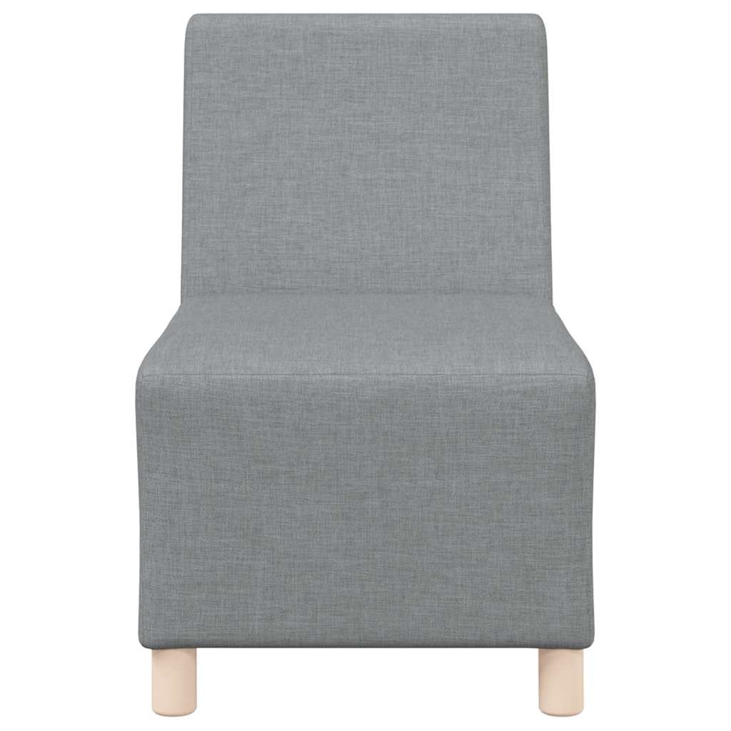 Armchair light grey 55 cm fabric