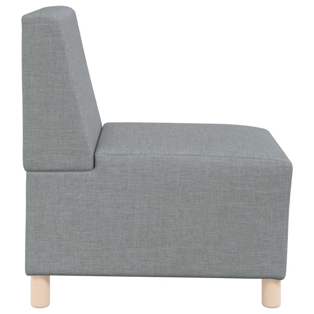 Armchair light grey 55 cm fabric
