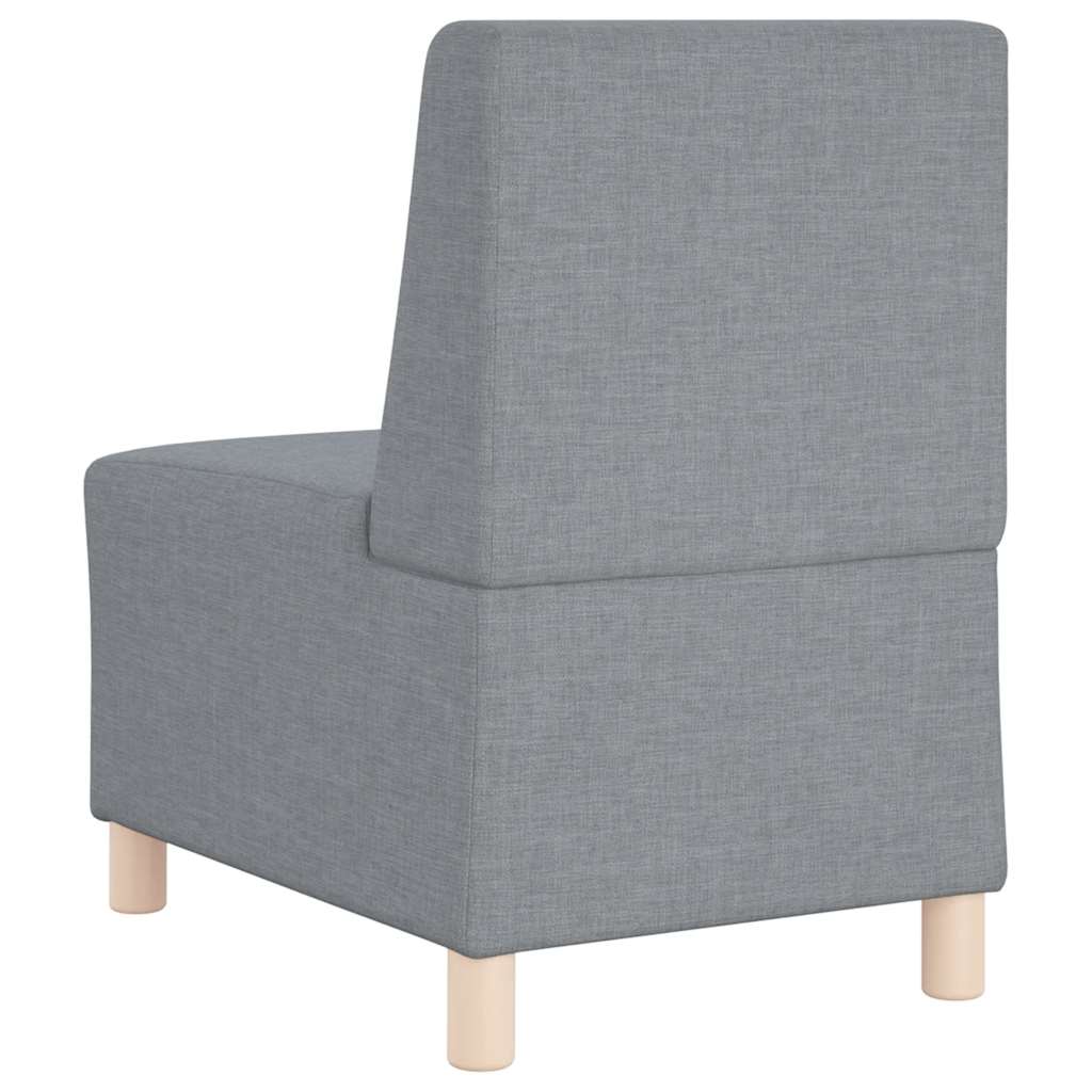 Armchair light grey 55 cm fabric