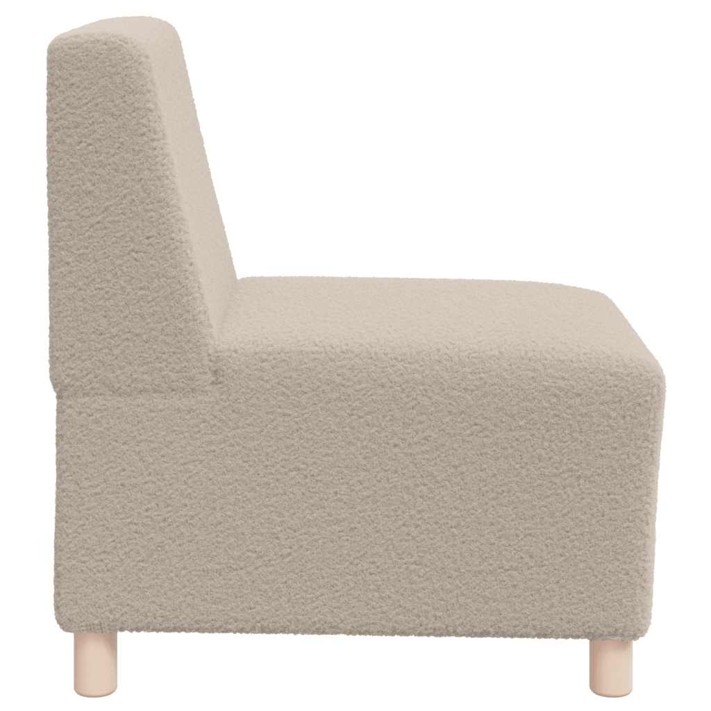 Armchair light grey 55 cm fabric in lambswool look