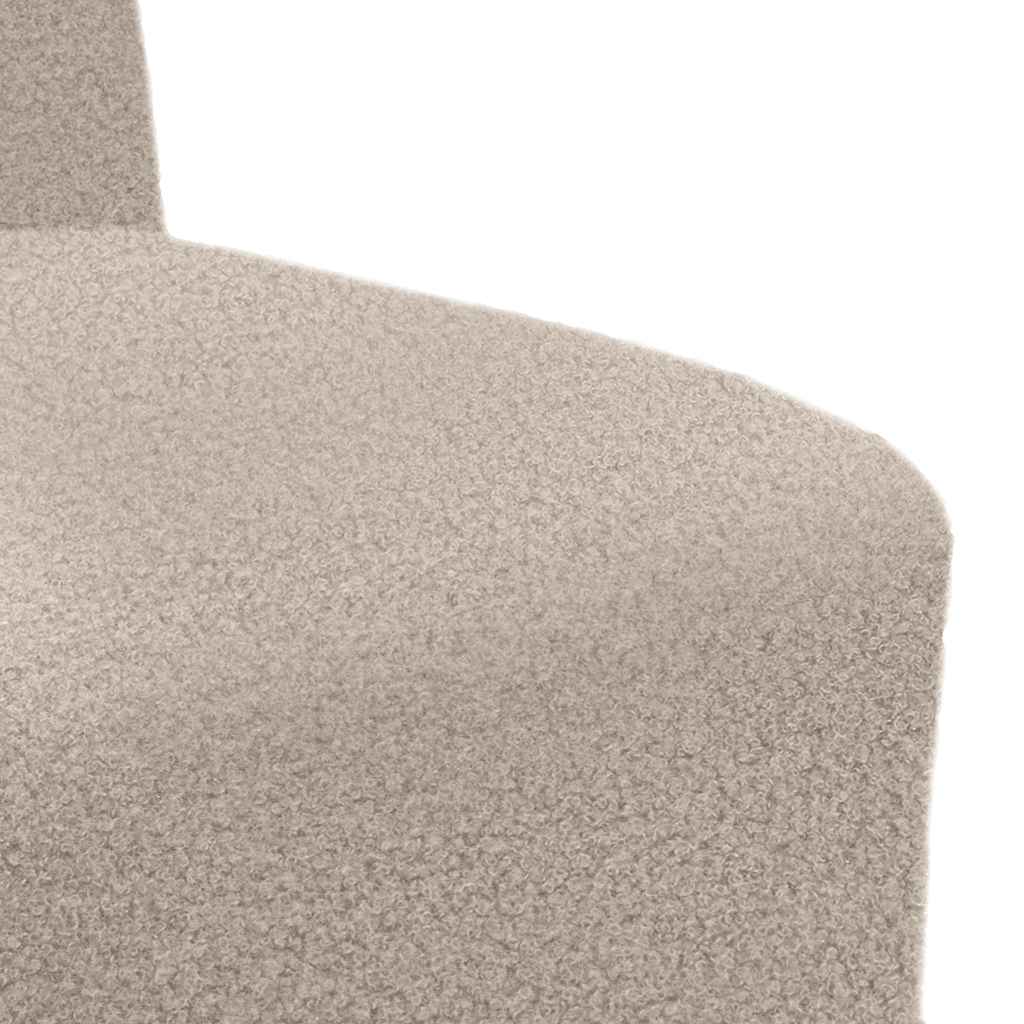 Armchair light grey 55 cm fabric in lambswool look