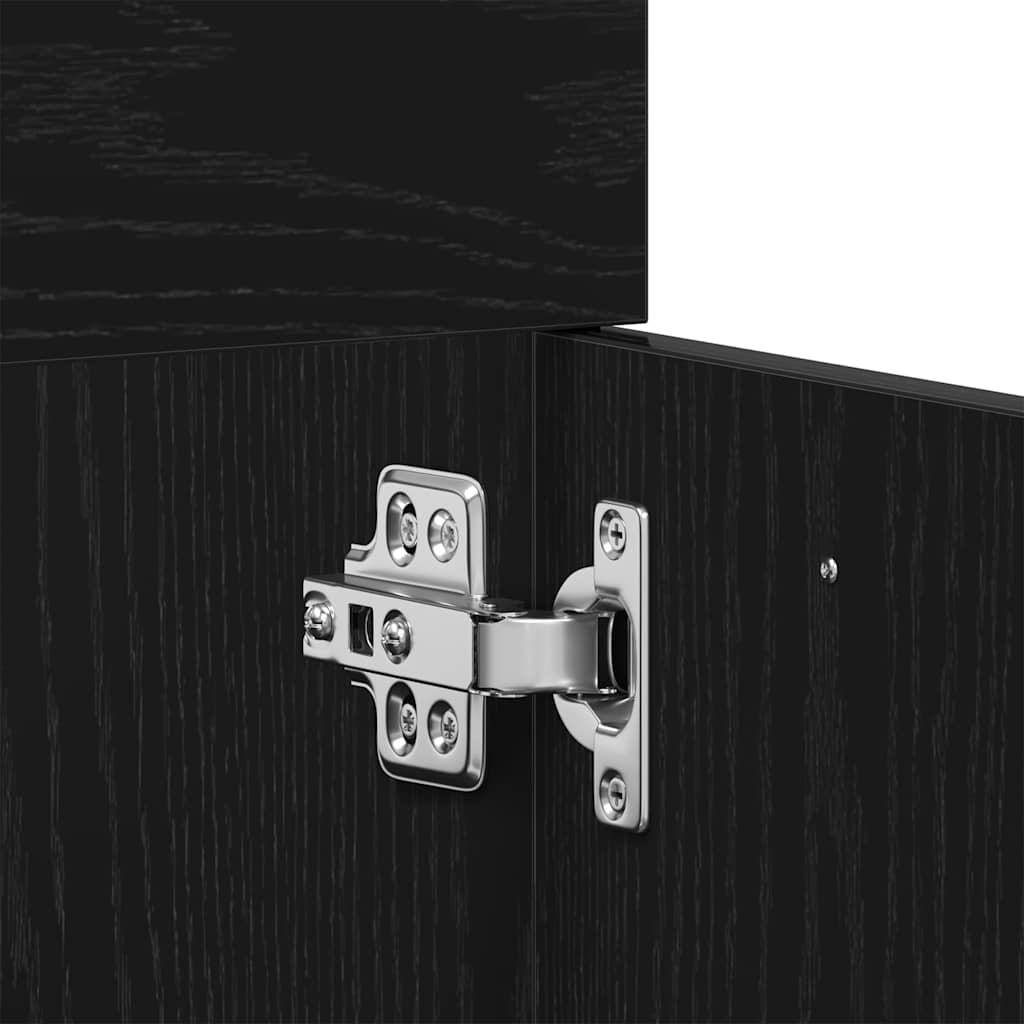 Vanity unit black oak look 60x38.5x46 cm