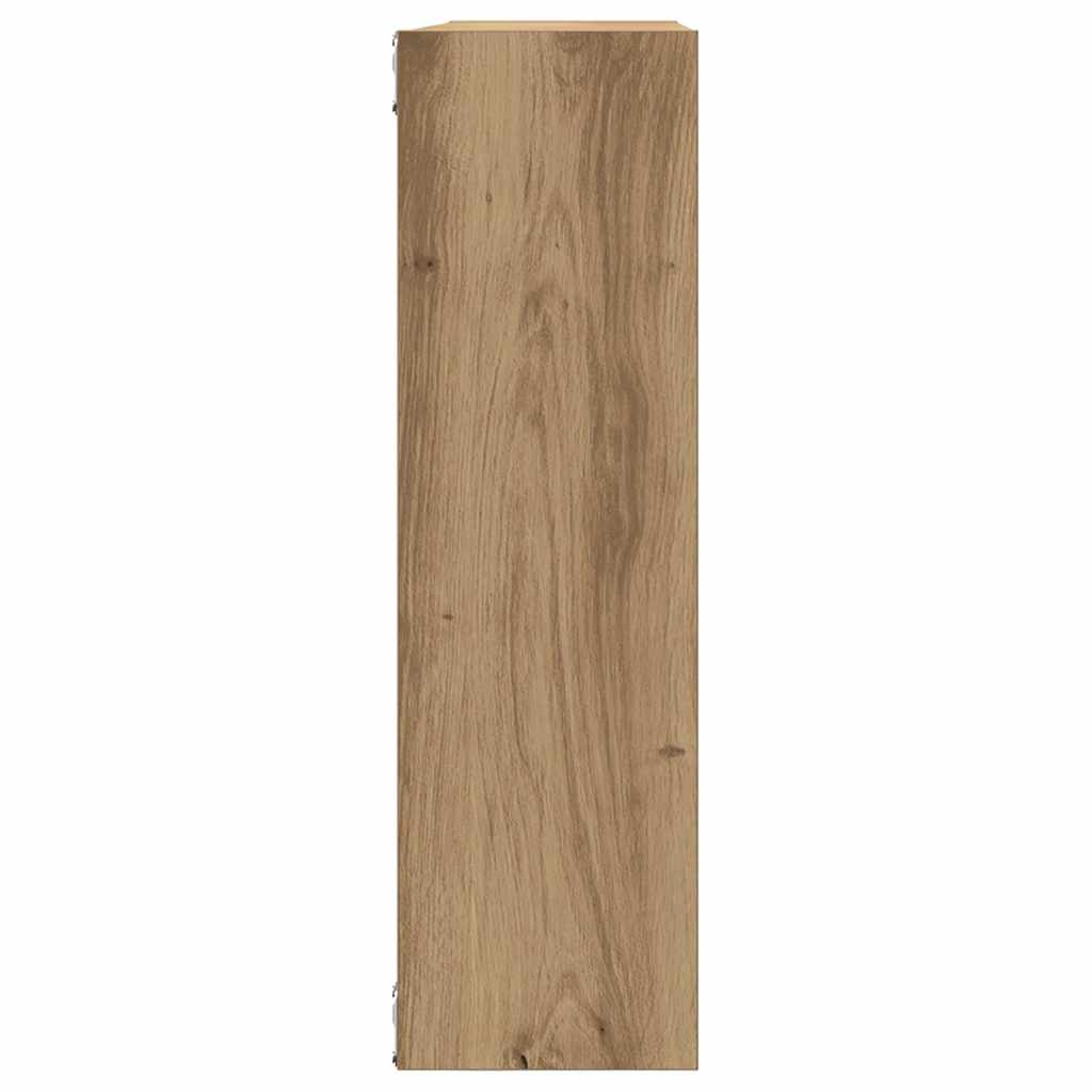 Wall shelf Artisan oak 75x16x55 cm wood material