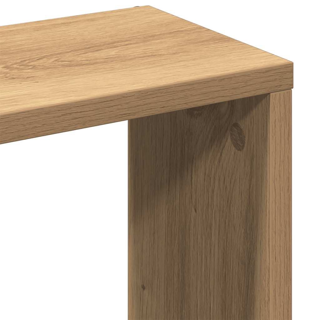 Wandregal Artisan-Eiche 36 x 16 x 90 cm Holzwerkstoff