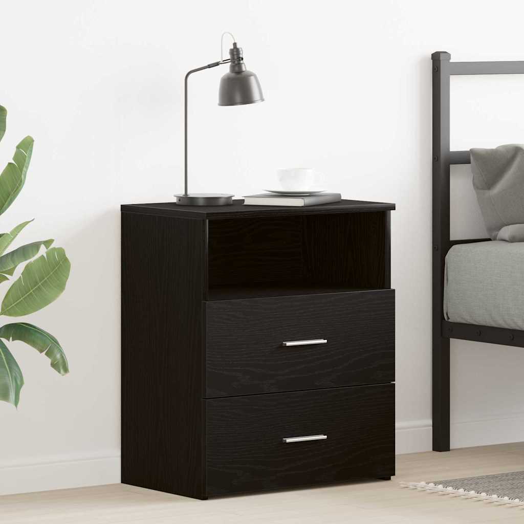 Nachttisch Schwarze Eiche 50 x 32 x 60 cm Holzwerkstoff