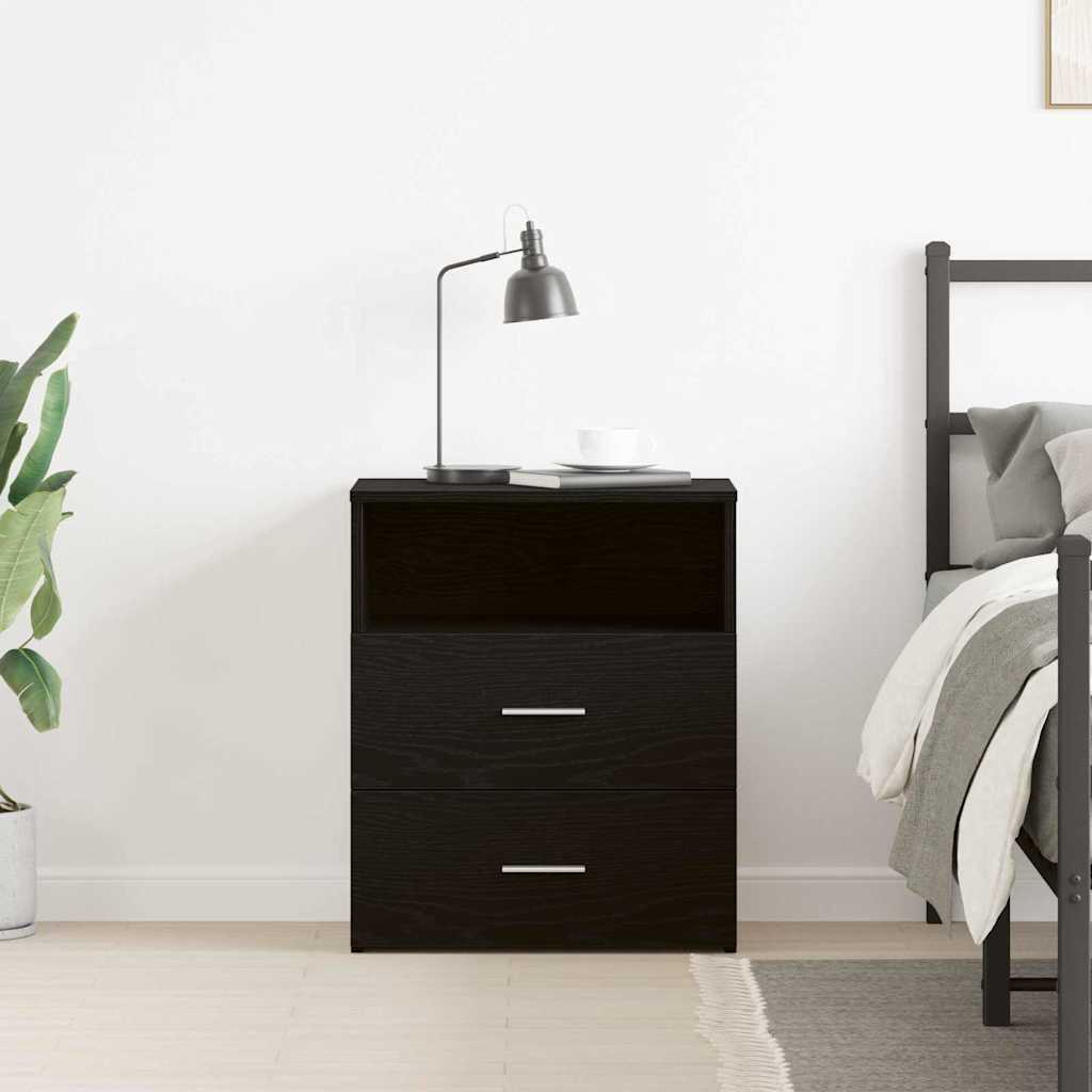 Nachttisch Schwarze Eiche 50 x 32 x 60 cm Holzwerkstoff
