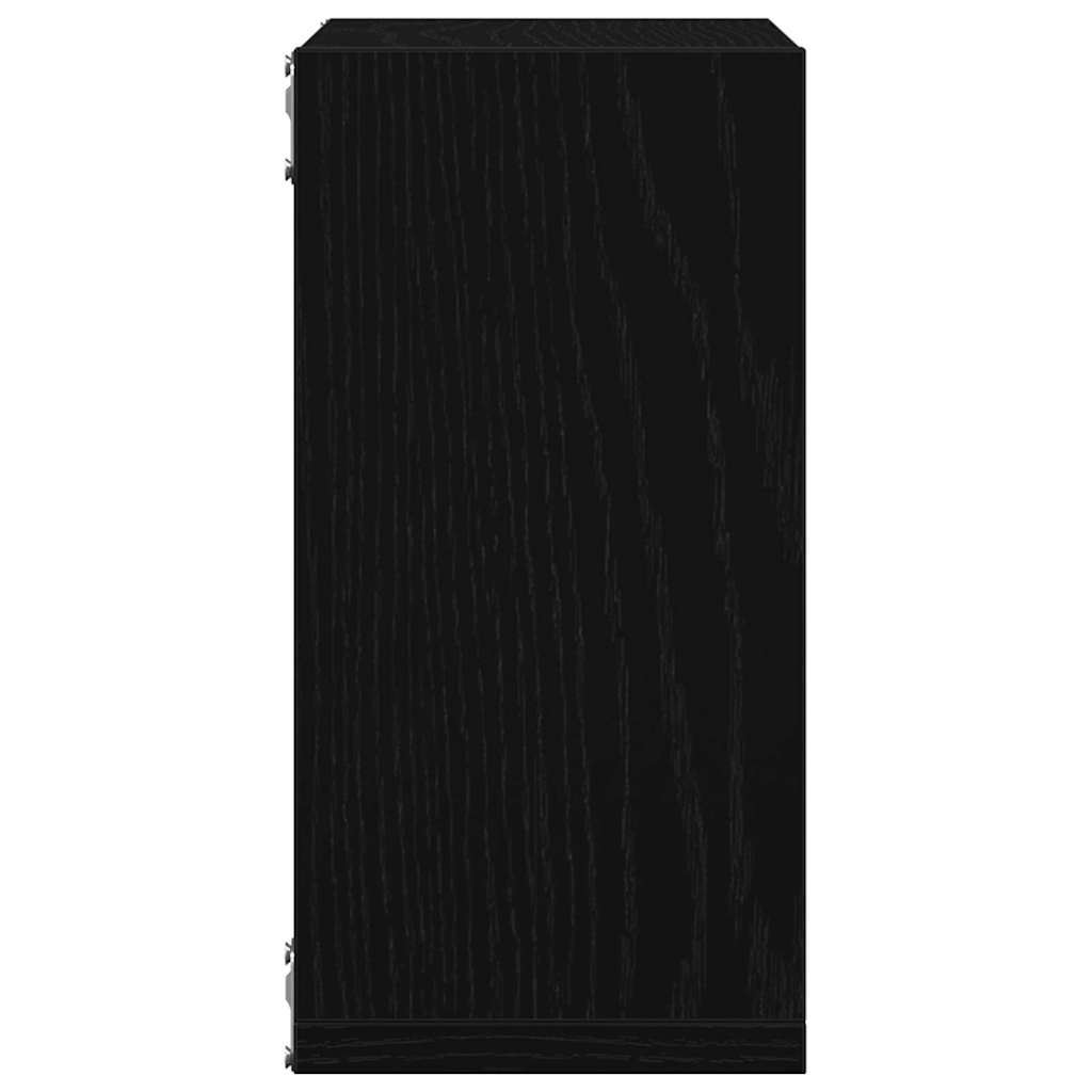 Cube wall shelves 2 pcs. Black oak look 30x15x30 cm