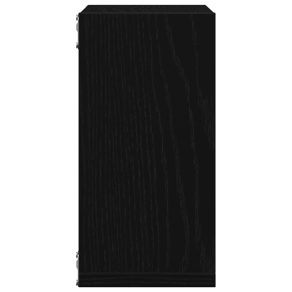Cube wall shelves 4 pcs. Black oak look 30x15x30 cm