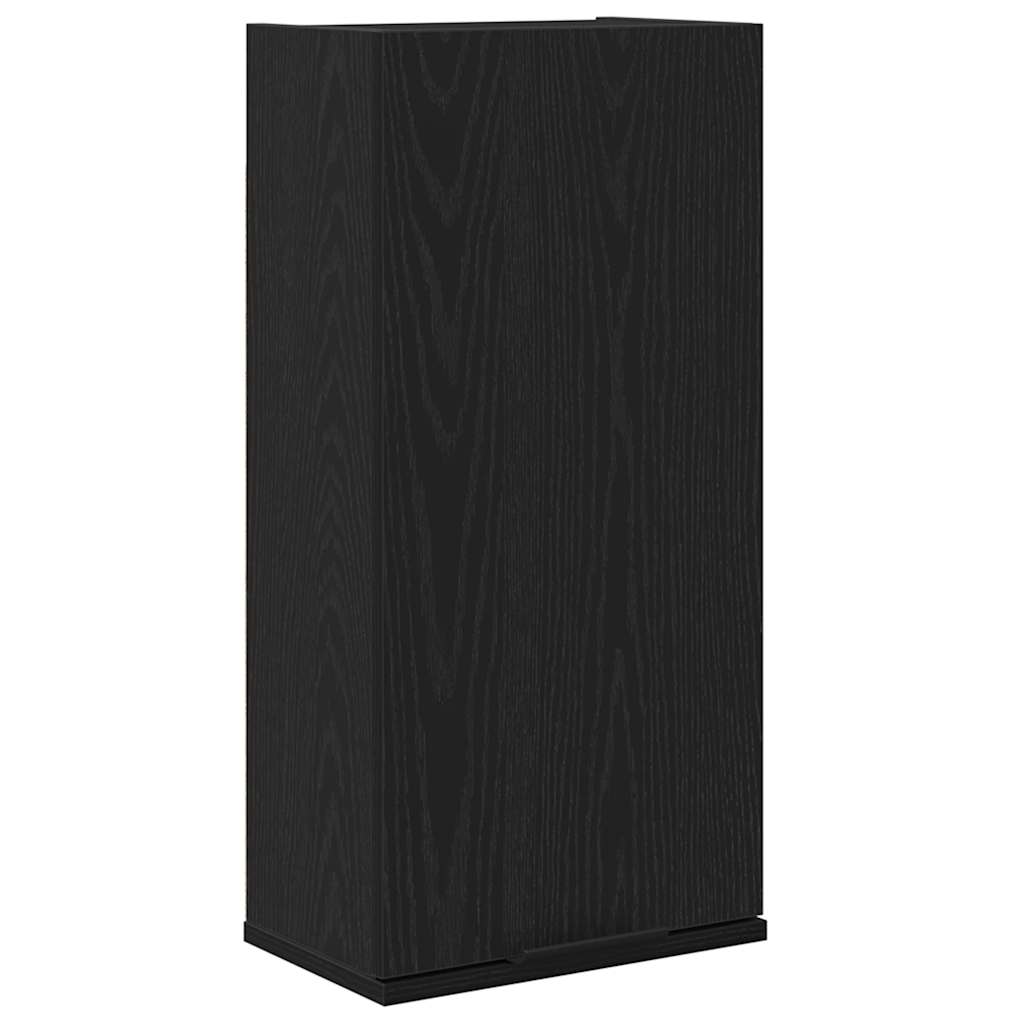 Armoire murale aspect chêne noir 32x20x67 cm matériau bois