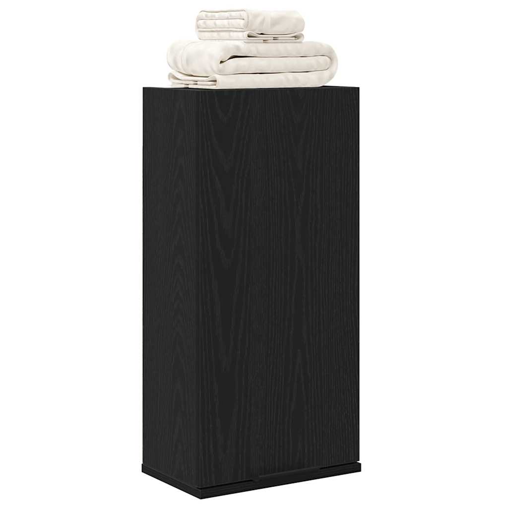 Armoire murale aspect chêne noir 32x20x67 cm matériau bois