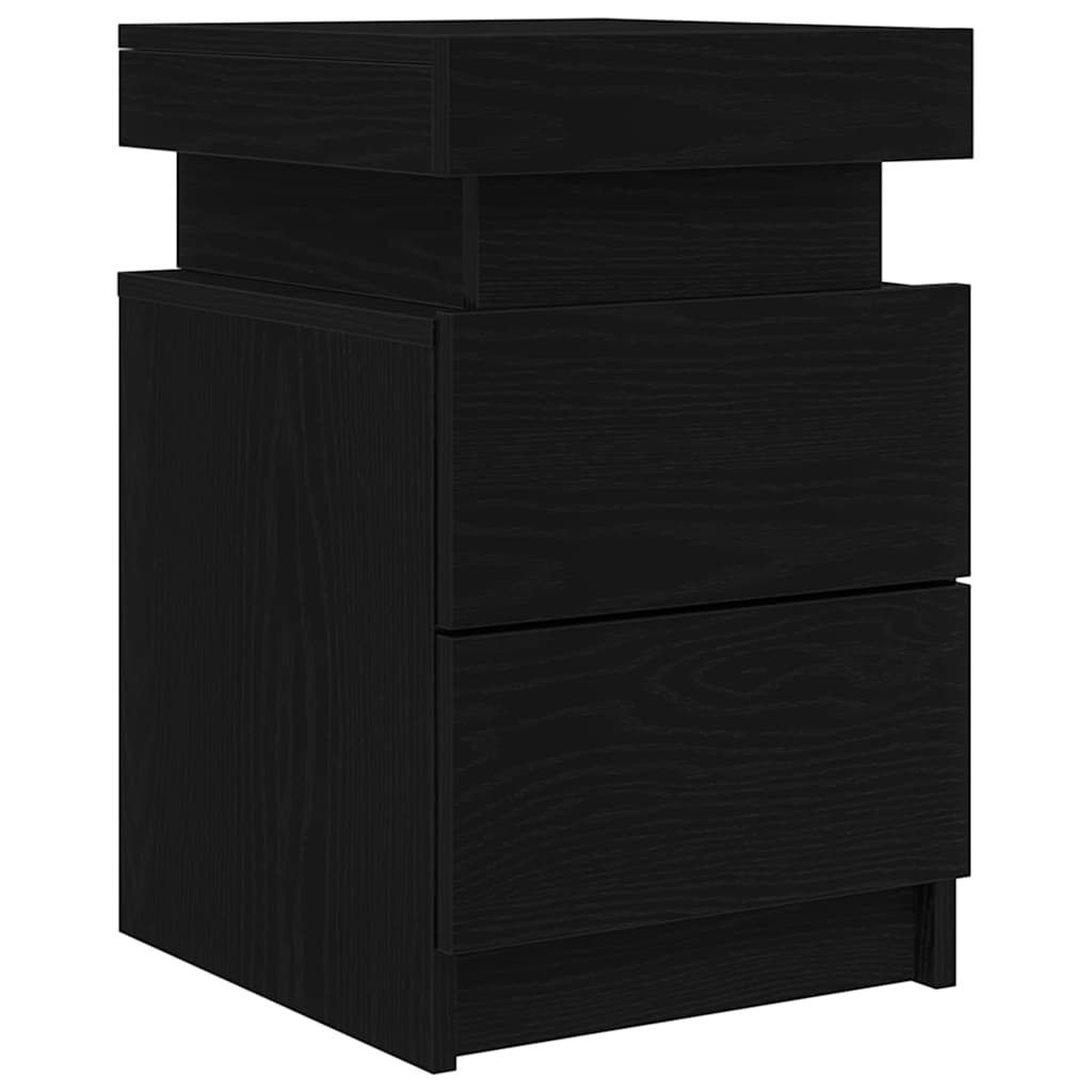 Nachttisch Schwarze Eiche 35 x 39 x 55 cm Holzwerkstoff