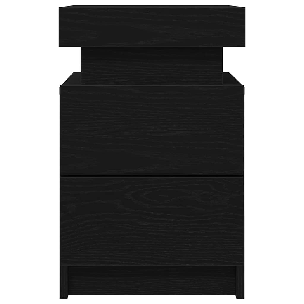 Nachttisch Schwarze Eiche 35 x 39 x 55 cm Holzwerkstoff