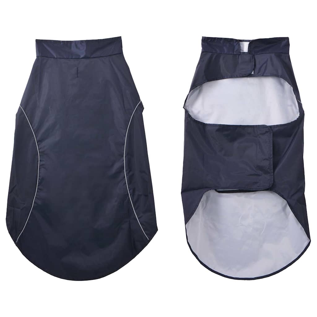 Hunde Regenmantel mit Reflexstreifen Polyester Marineblau 4XL