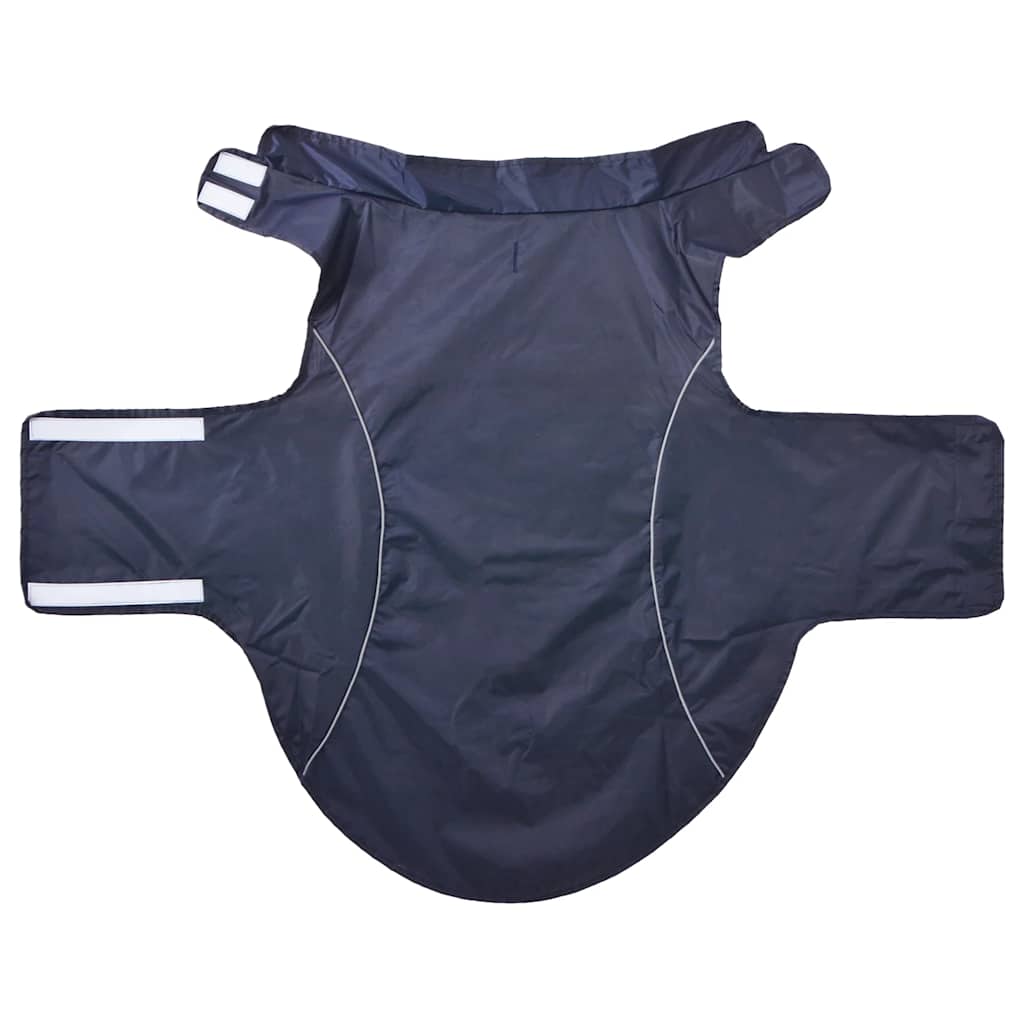 Hunde Regenmantel mit Reflexstreifen Polyester Marineblau 4XL