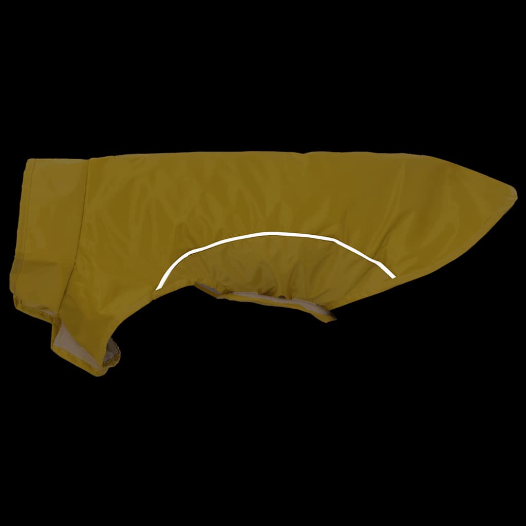 Imperméable pour chien avec bandes réfléchissantes en polyester jaune XS