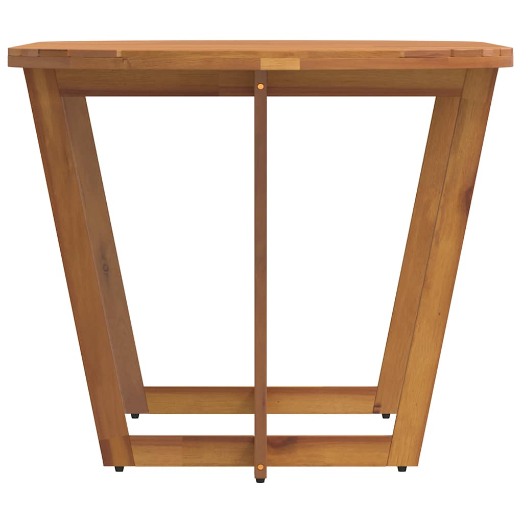 Table à manger de jardin ovale 200x90x75 cm en bois d'acacia massif