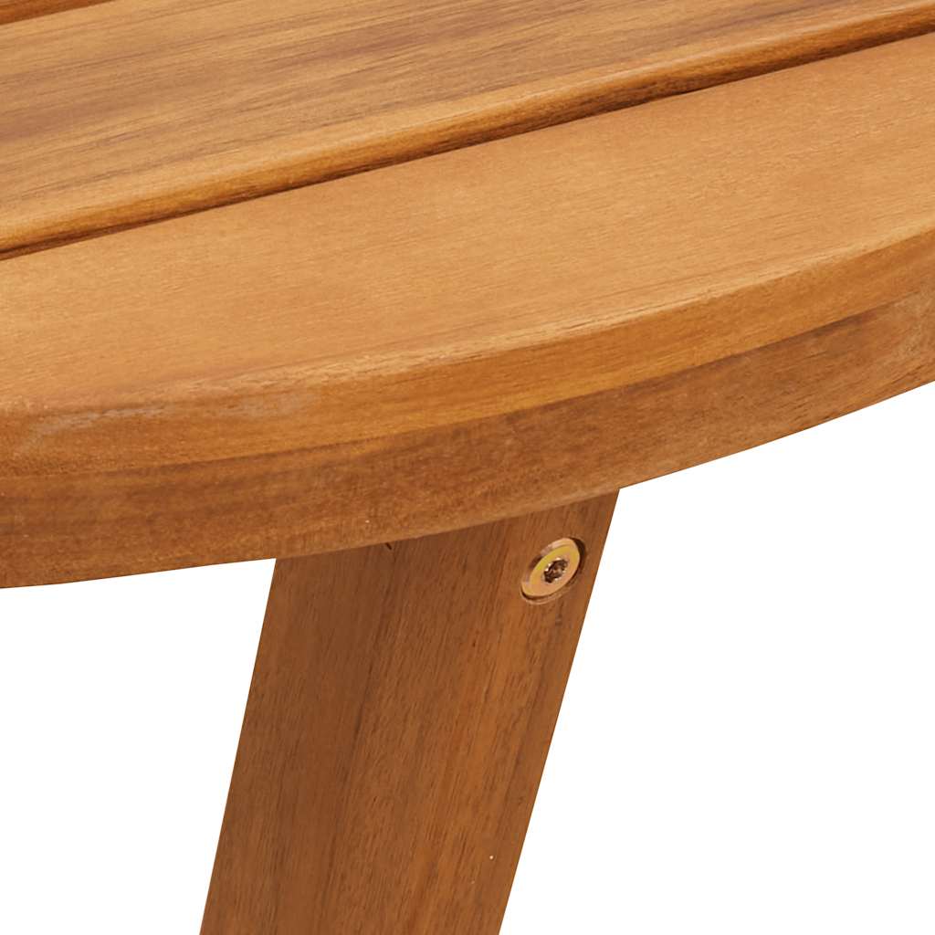 Table à manger de jardin ovale 200x90x75 cm en bois d'acacia massif