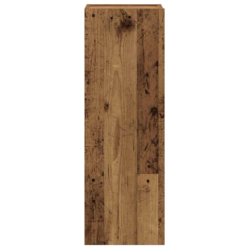 TV wall cabinets 4 pcs. Old wood look wood material