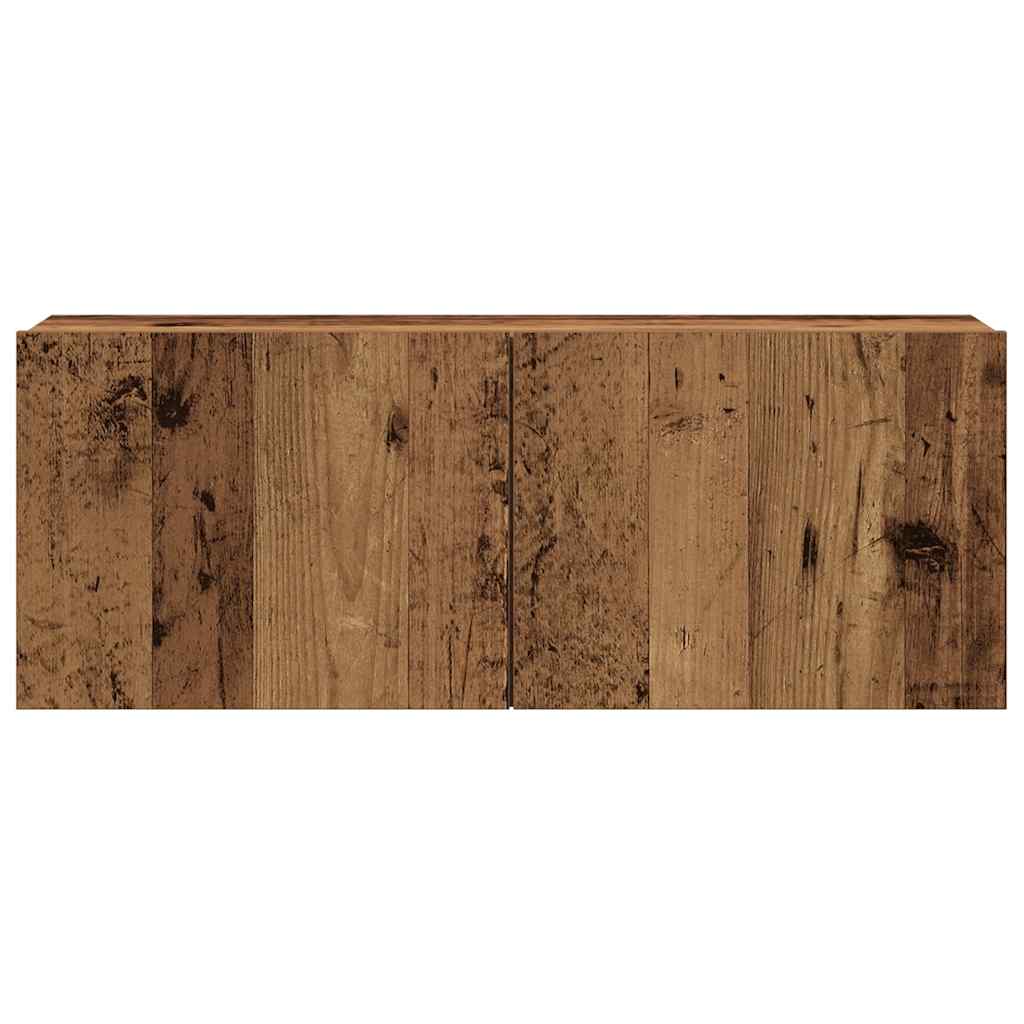 TV wall cabinets 5 pcs. Old wood look wood material