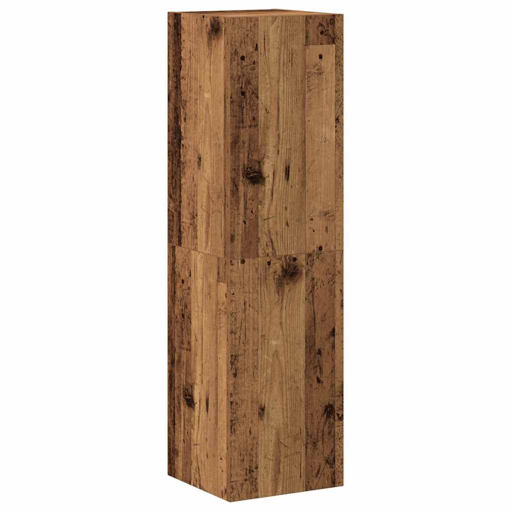 TV wall cabinets 3 pcs. Old wood look wood material