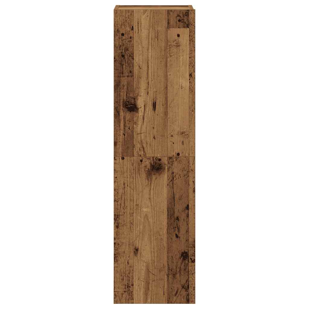 TV wall cabinets 3 pcs. Old wood look wood material