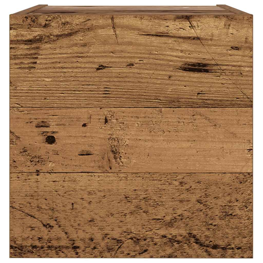 TV wall cabinets 6 pcs. Reclaimed wood look wood material