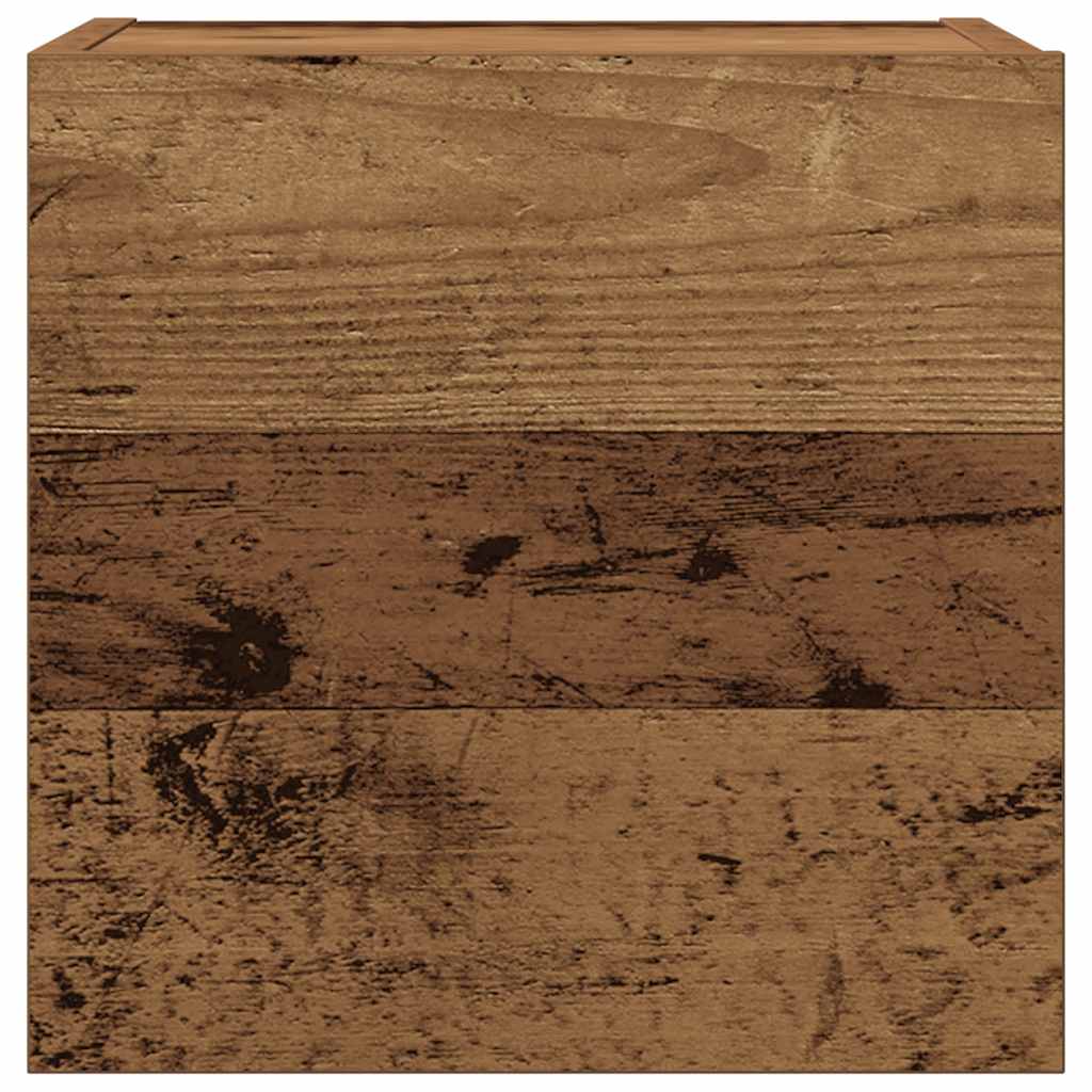 TV wall cabinets 6 pcs. Reclaimed wood look wood material