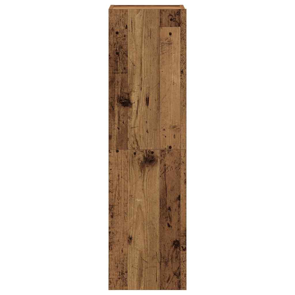 TV wall cabinets 4 pcs. Old wood look wood material