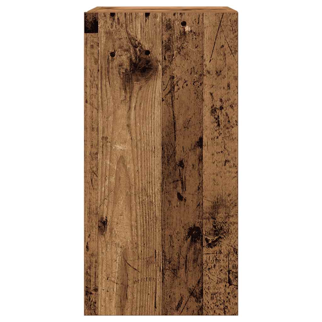 TV wall cabinets 7 pcs. Old wood look wood material
