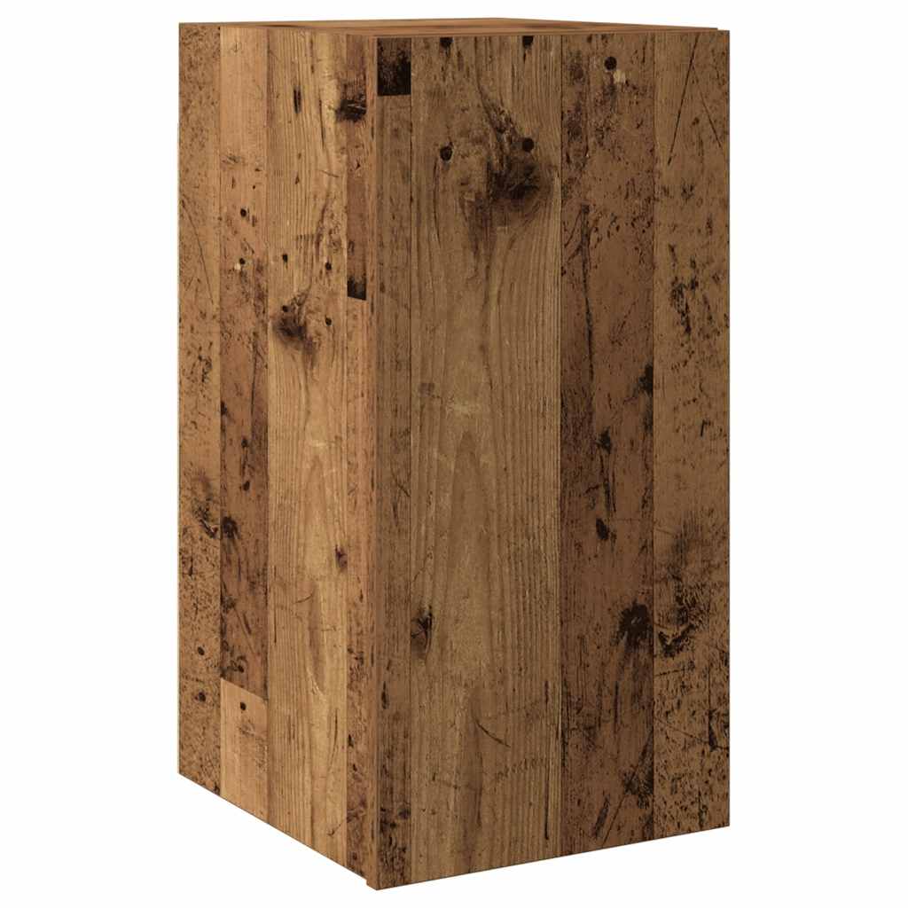 TV wall cabinets 4 pcs. Old wood look wood material