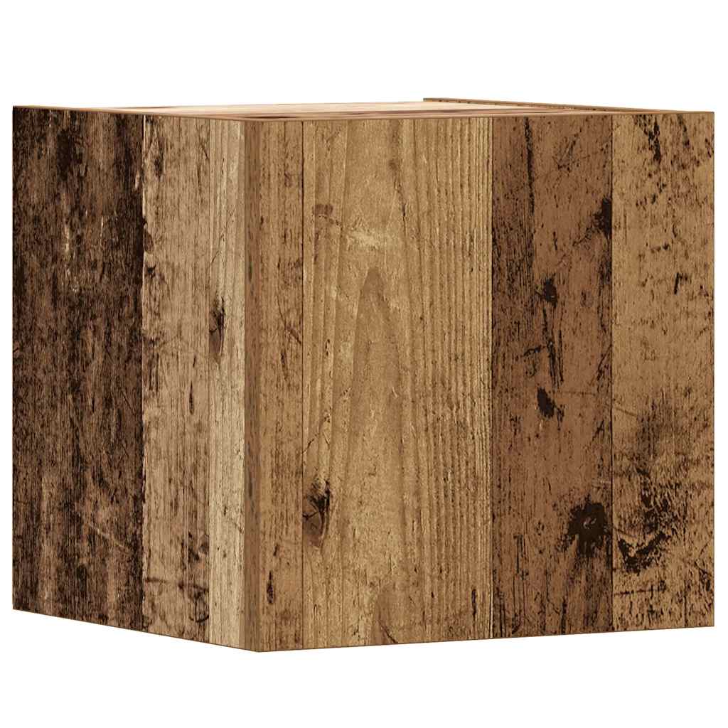 5-tlg. TV-Schrank-Set Wandmontage Altholz-Optik Holzwerkstoff