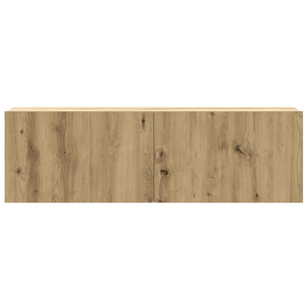 5-tlg. TV-Schrank-Set Wandmontage Artisan-Eiche Holzwerkstoff