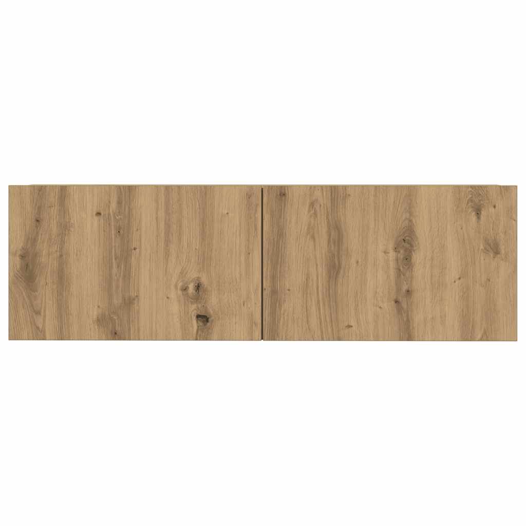 5-tlg. TV-Schrank-Set Wandmontage Artisan-Eiche Holzwerkstoff