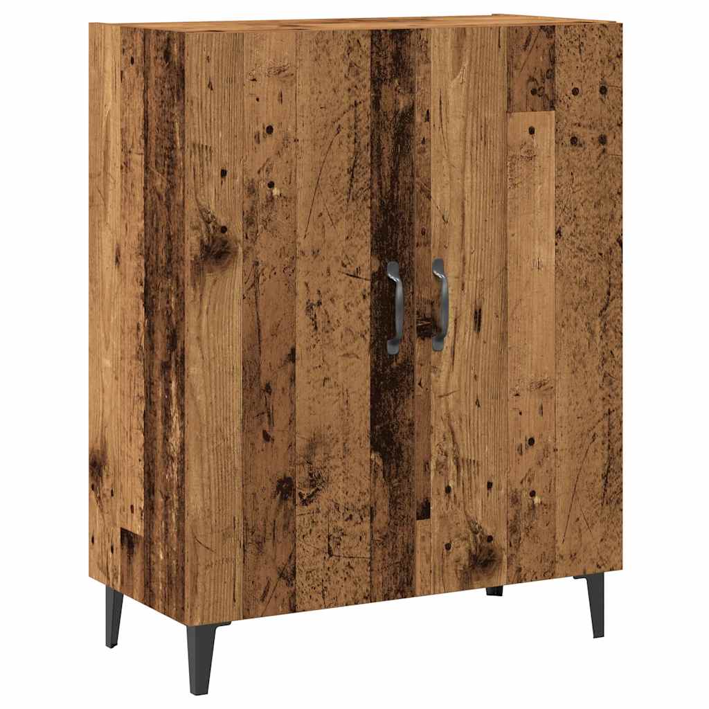 Buffet avec placard mural, aspect bois ancien, matériau bois