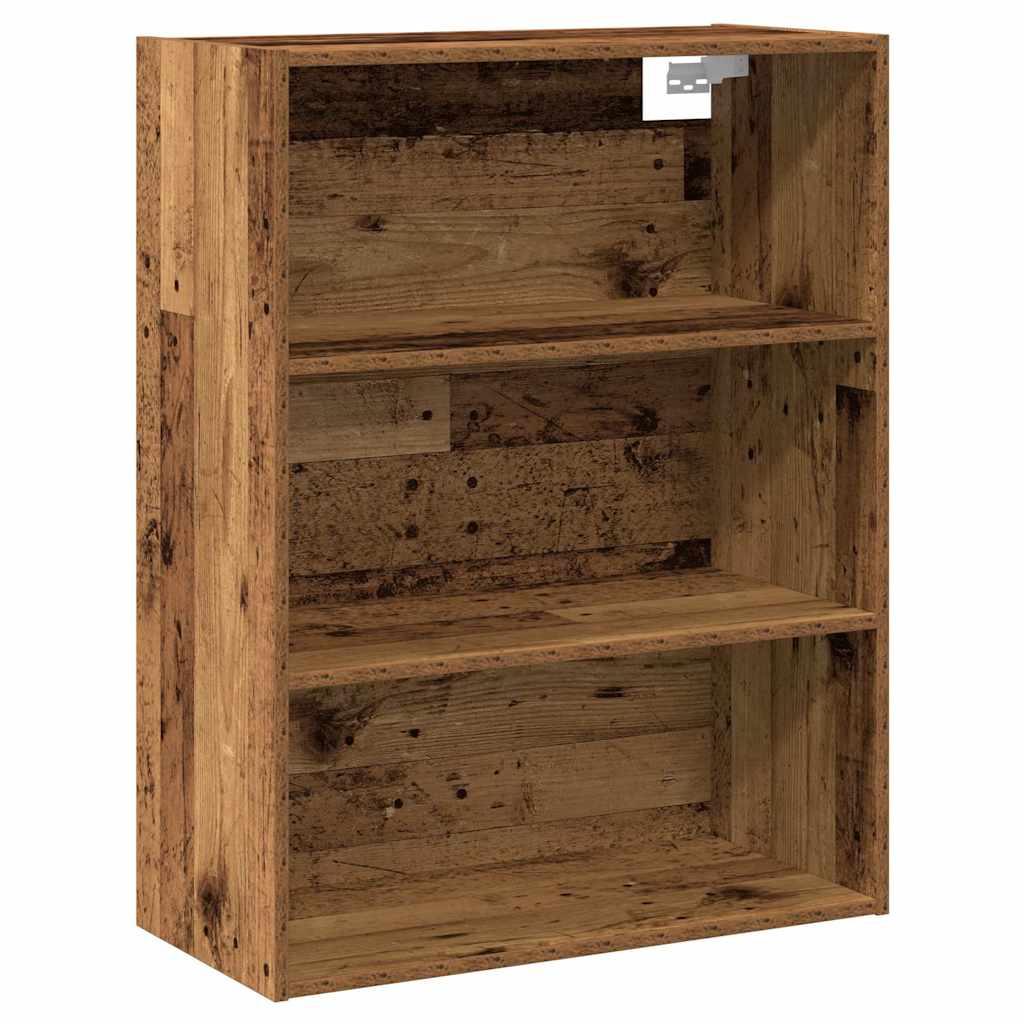 Buffet avec placard mural, aspect bois ancien, matériau bois