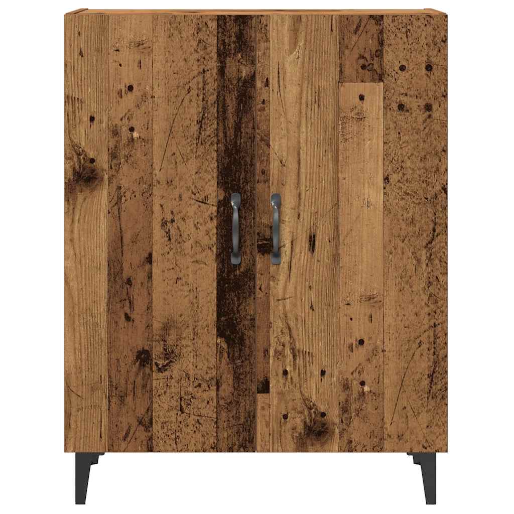 Buffet avec placard mural, aspect bois ancien, matériau bois