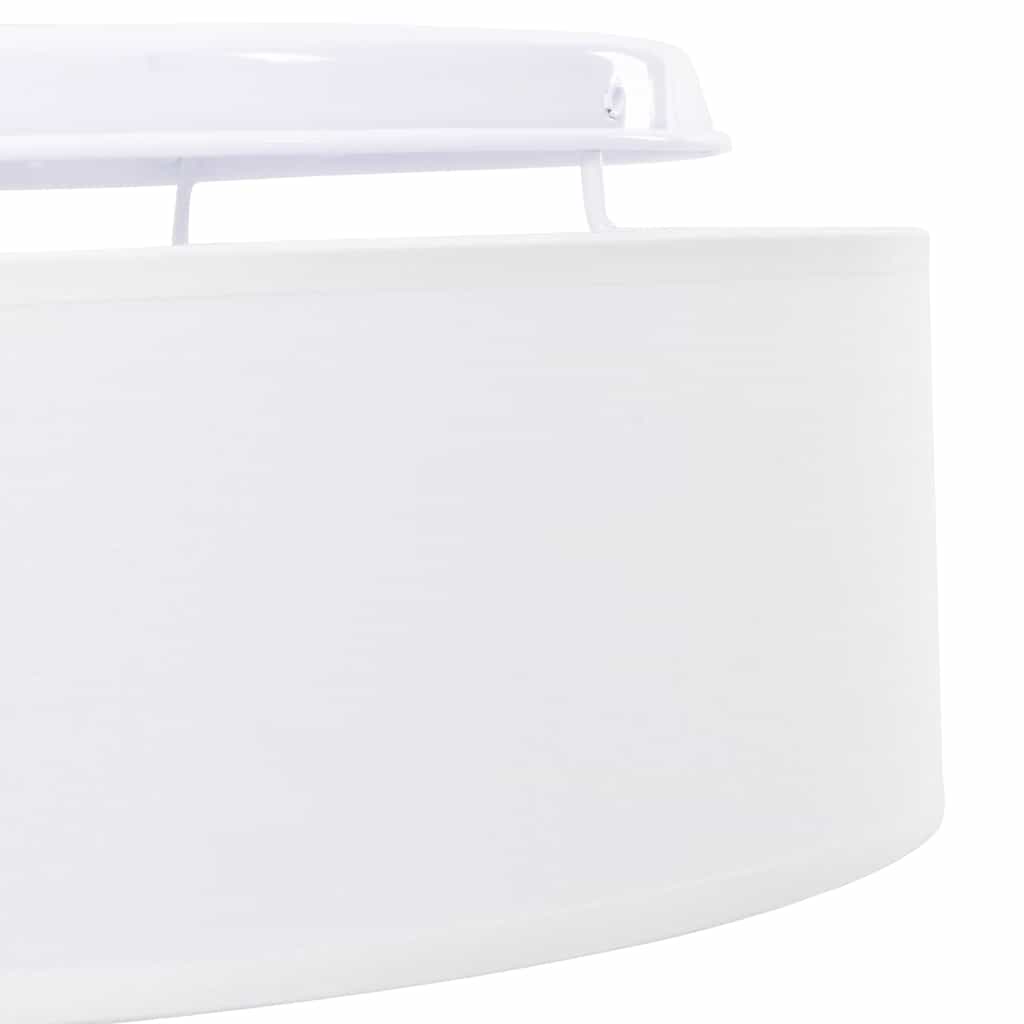 Deckenlampe Weiß 30 x 13.5 cm Stoff
