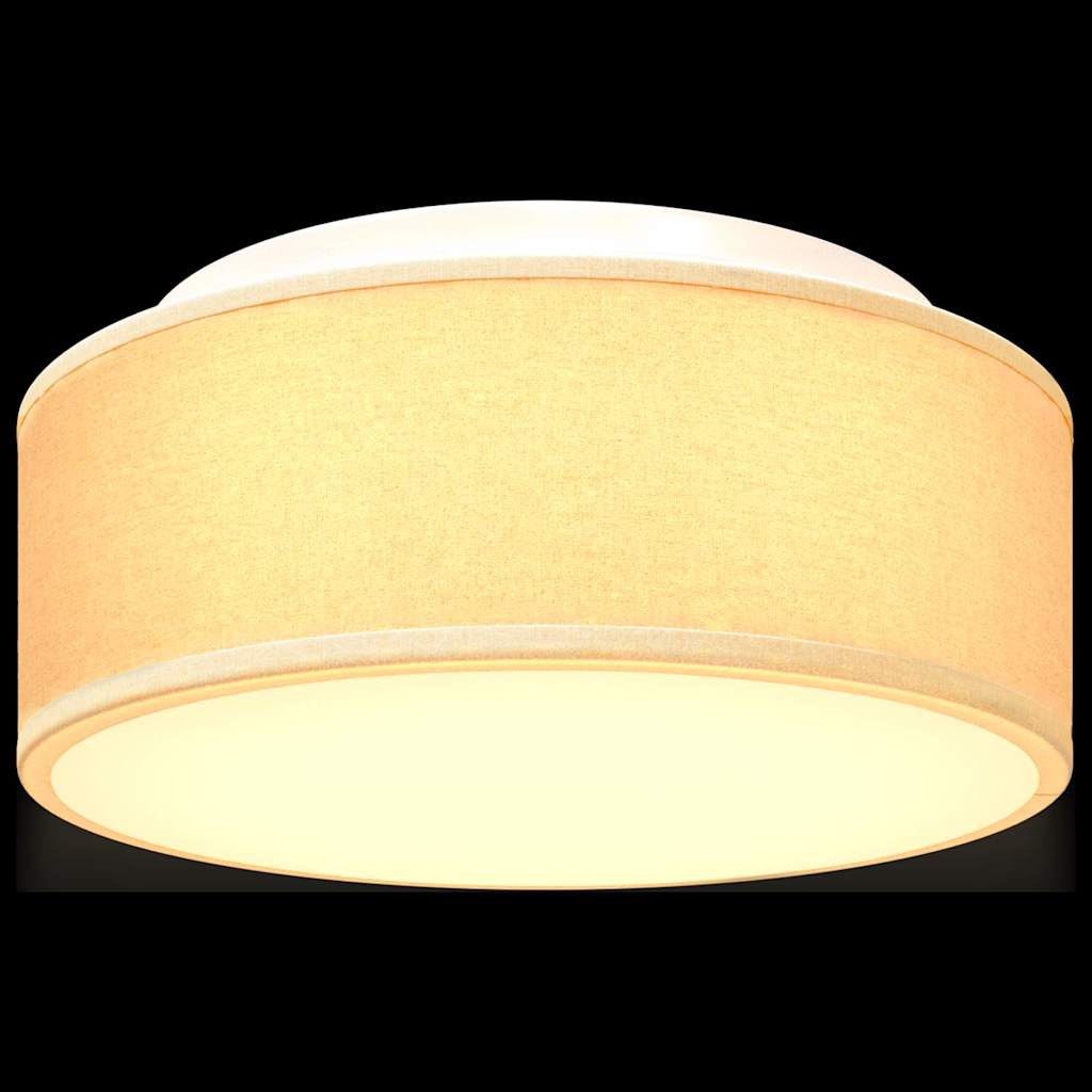 Deckenlampe Weiß 30 x 13.5 cm Stoff