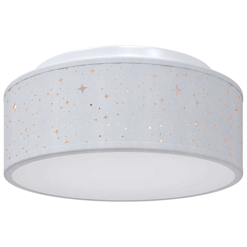 Deckenlampe Grau 30 x 13.5 cm Stoff