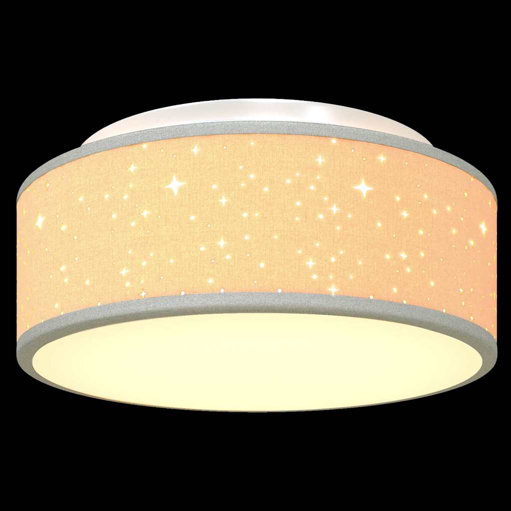 Deckenlampe Grau 30 x 13.5 cm Stoff