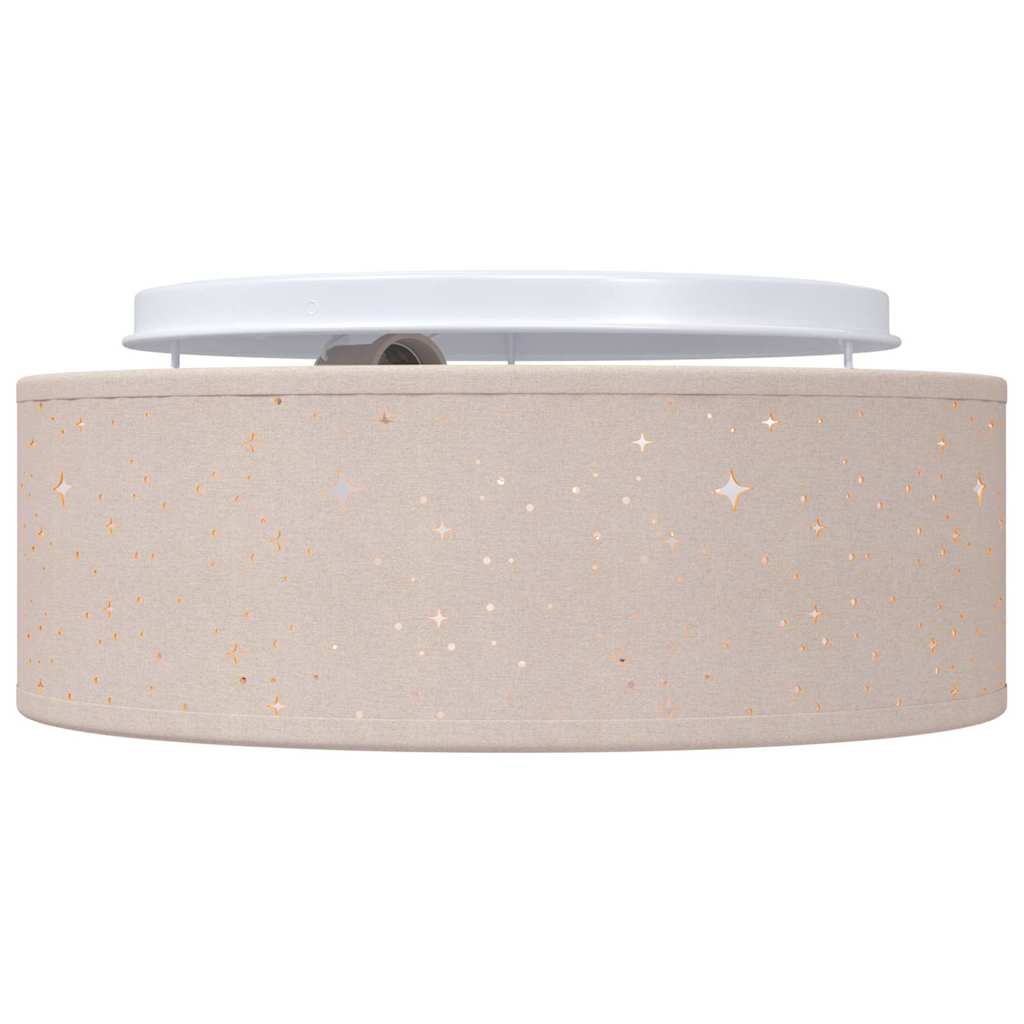 Deckenlampe Taupe 30 x 13.5 cm Stoff