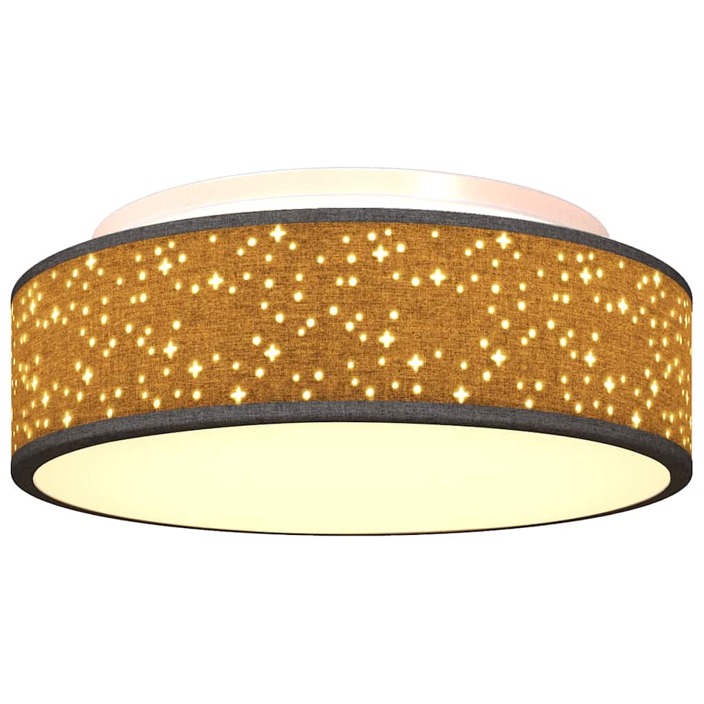 Deckenlampe Schwarz 38 x 13.5 cm Stoff