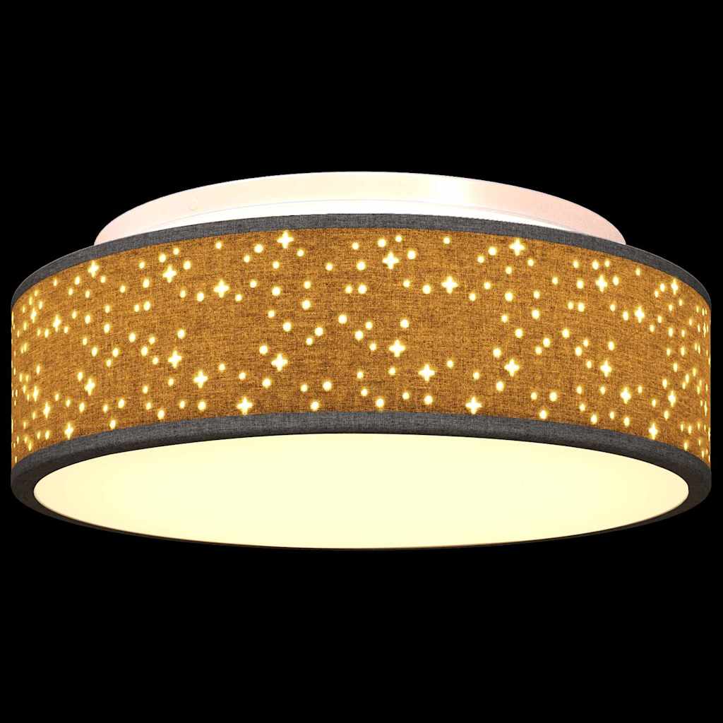 Deckenlampe Schwarz 38 x 13.5 cm Stoff
