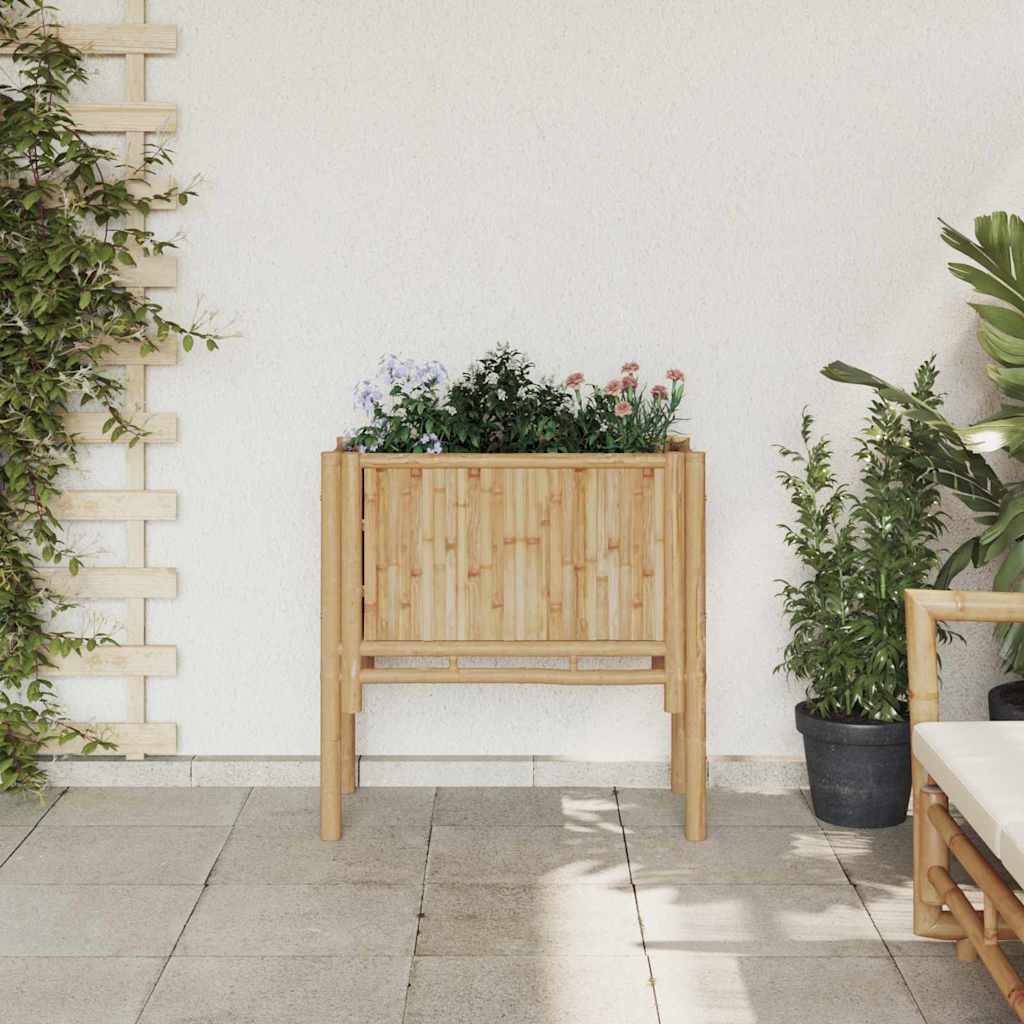 Garten-Hochbeet Braun 70 x 35 x 70 cm Bambus
