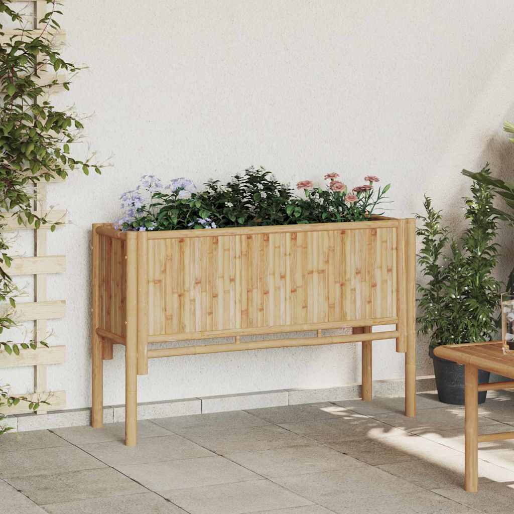 Garten-Hochbeet Braun 110 x 35 x 70 cm Bambus