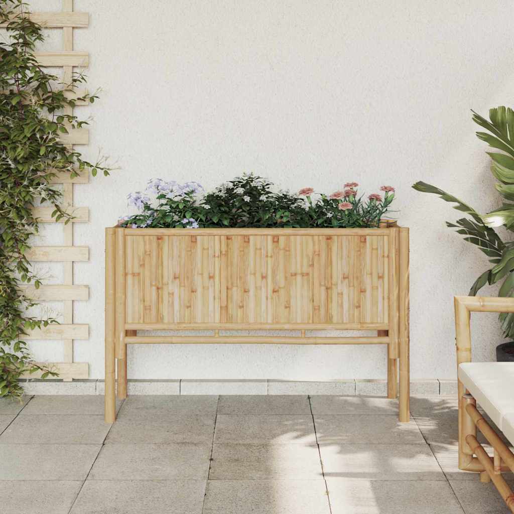 Garten-Hochbeet Braun 110 x 35 x 70 cm Bambus