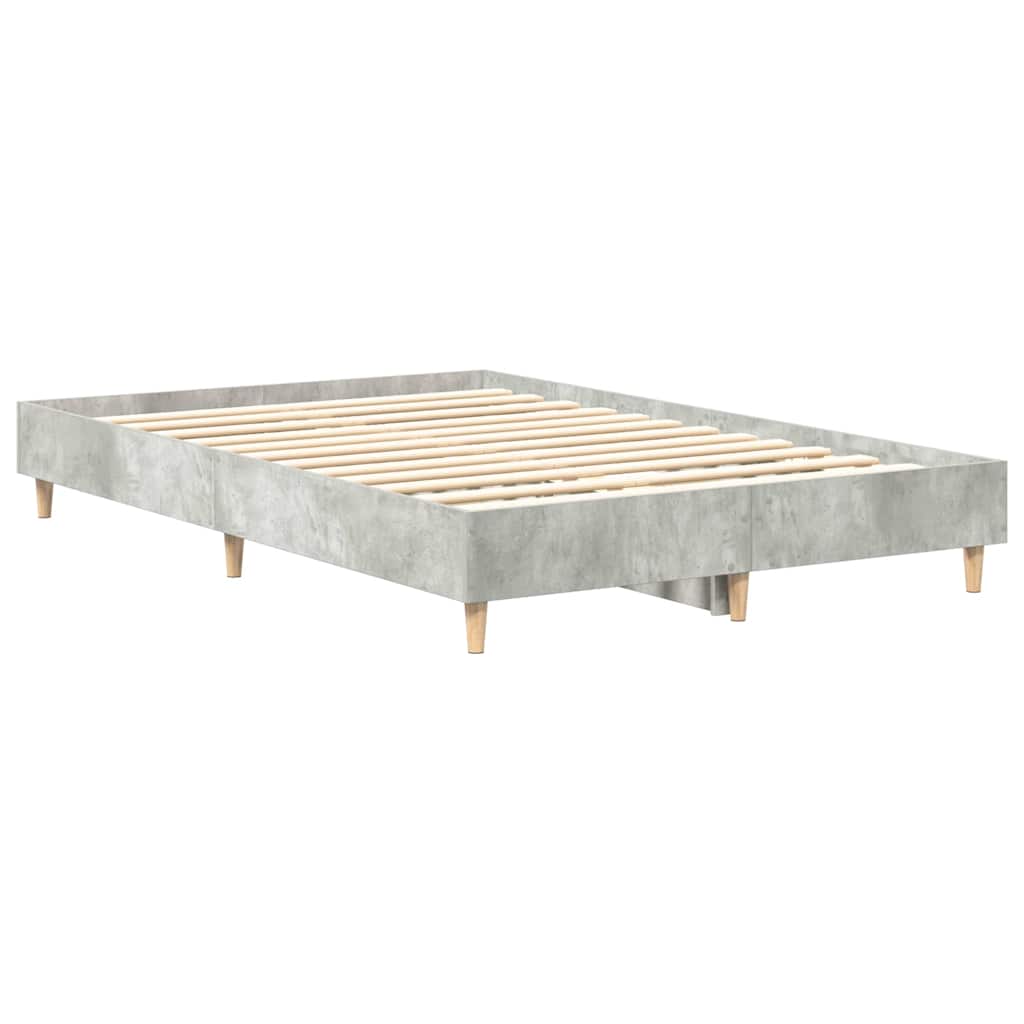 Bettgestell Betongrau 120 x 190 cm Holzwerkstoff