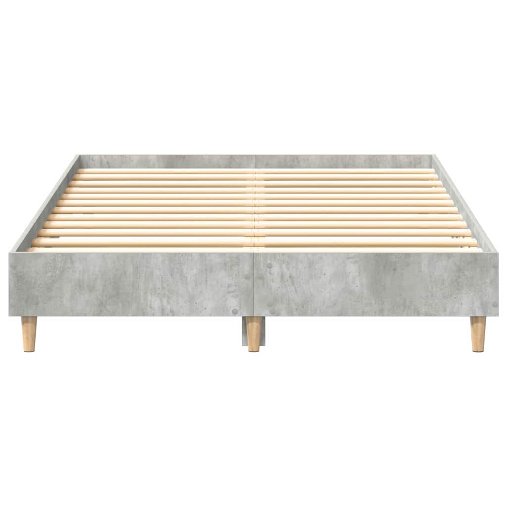Bettgestell Betongrau 120 x 190 cm Holzwerkstoff
