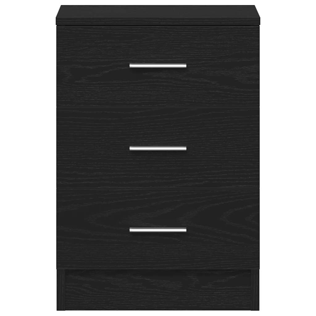 Nachttische 2 Stk. Schwarze Eiche 38x35x55 cm Holzwerkstoff