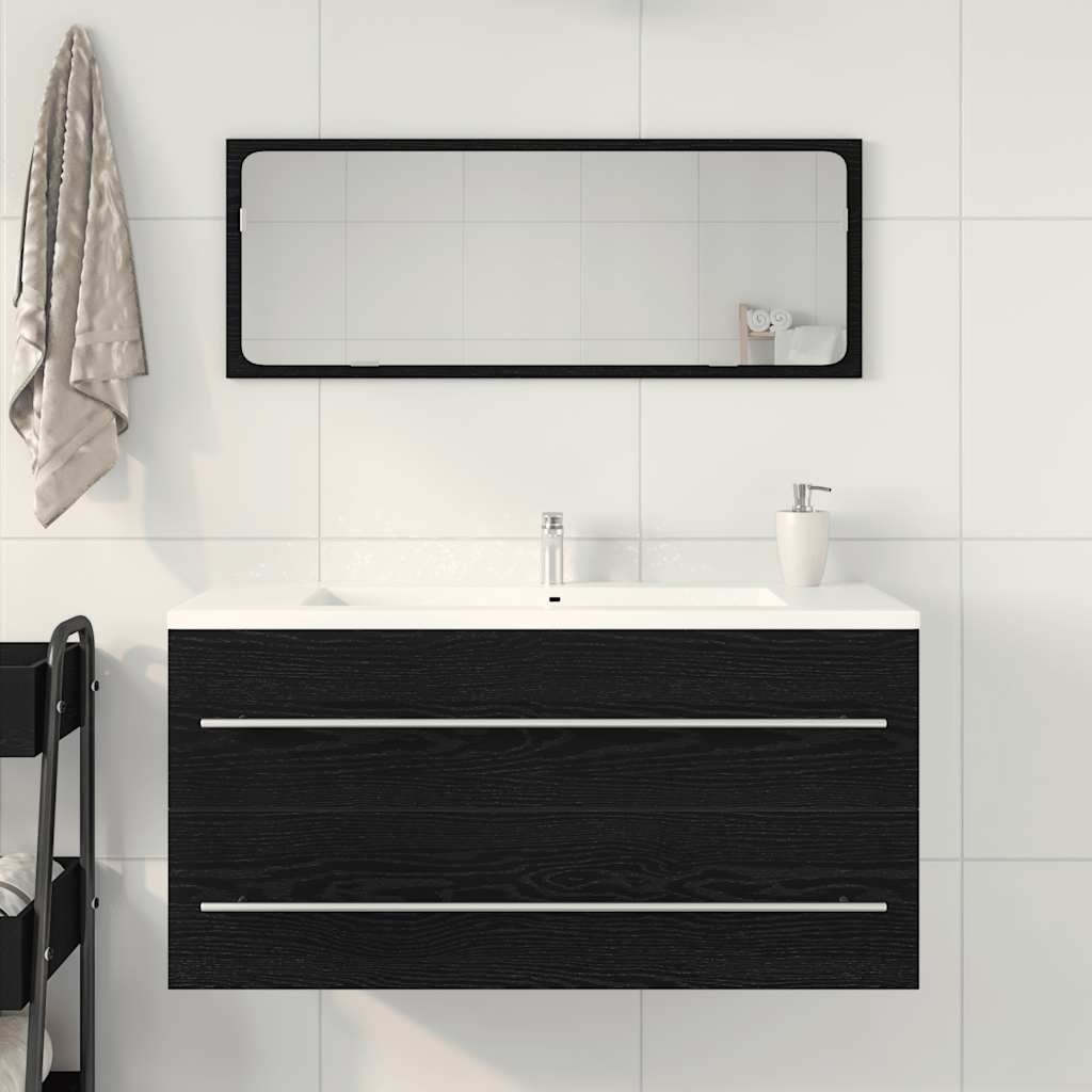 Vanity unit black oak look 100x38.5x48 cm